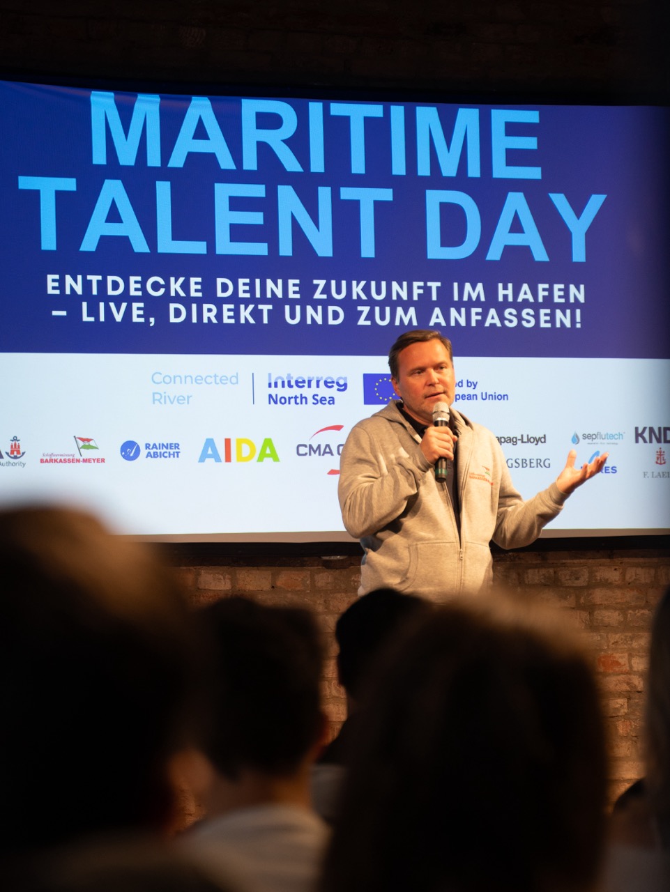 Barkassen Meyer Bühne Digital Hub Logistics Maritime Talent Day 2025