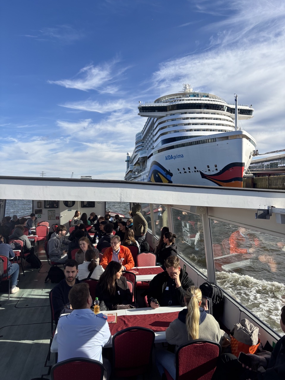 Barkassenfahrt Maritime Talent Day AIDA Prima