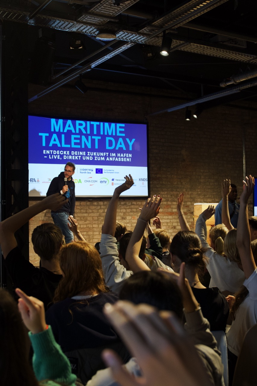 Maritime Talent Day 2025 aus dem Digital Hub Bühne Start